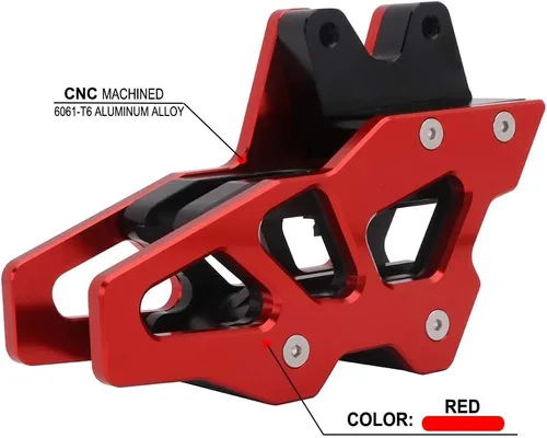 Vista 8 de AnXin Protector de guía de cadena de motocicleta CNC para CRF150F 2003-2009 2012-2017 CRF230F 2003-2017 2019 CRF250F 2019-2023 Dirt Pit Bike Rojo