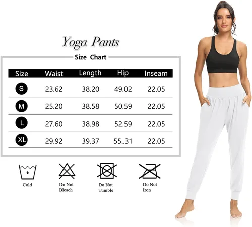 Vista 5 de DIBAOLONG - Pantalones deportivos holgados para mujer, para entrenamiento, yoga o descanso, cómodos, con bolsillos