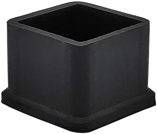 Vista 18 de Flyshop Tapones de PVC para patas de silla de patio, protectores de suelo cuadrados negros 10 unidades, 1 pulgada x 1 pulgada, 0.984 x 0.984 in