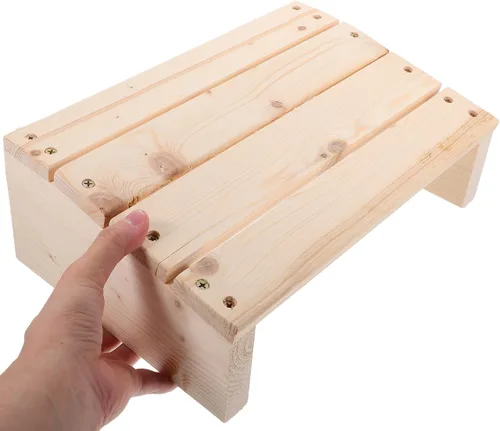 Vista 10 de Taburete de pie para debajo del escritorio, reposapiés para debajo del escritorio, reposapiés de oficina, reposapiés, cojín de descanso para pies