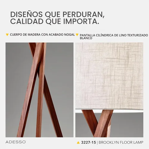 Vista 4 de Adesso – Lámpara de mesa/piso