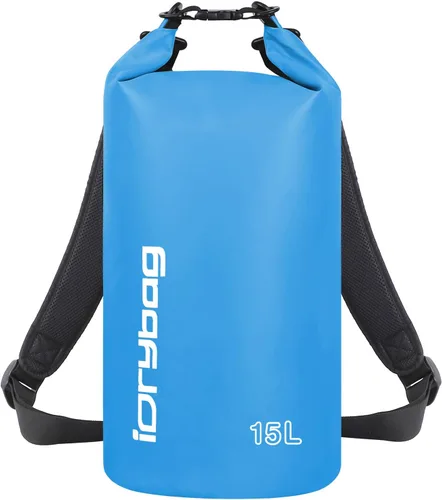 Vista 50 de IDRYBAG Bolsa seca para kayak impermeable 2L/5L/10L/15L/20L, pequeña bolsa impermeable para navegación