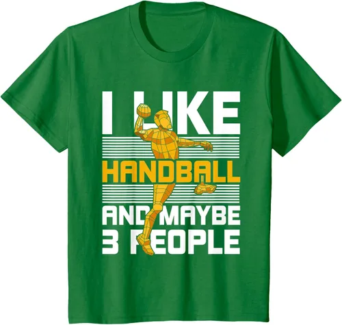 Vista 3 de Divertido jugador de balonmano atleta regalo balonmano camiseta Negro