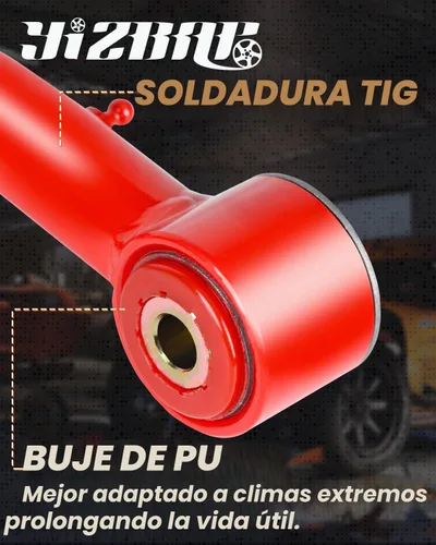 Vista 4 de YIZBAP 2 brazos de control superiores delanteros con rótula para RAM 1500 2WD 4WD 2006-2023, suspensión de elevación de 2-4 pulgadas, brazos