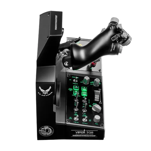 Vista 6 de Thrustmaster Viper TQS Mission Pack Metal Throttle Quadrant System, Throttle and Control Panel Included, 64 Action Buttons, 6 Axes, Licensed by the