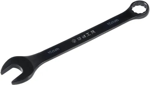 Vista 8 de uxcell Llave combinada métrica de extremo abierto, caja de 0.630 in, 12 puntos, acabado cromado, Cr-V
