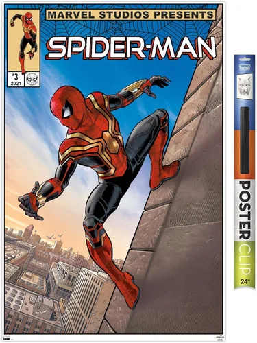 Vista 19 de Trends International Marvel Spider-Man: No Way Home - Póster de pared de cómic de pared, 22.4 pulgadas de largo x 14.7 pulgadas, versión enmarcada
