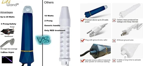 Vista 6 de Lift Wand 2.0 - Varita facial antienvejecimiento para terapia cutánea de hasta 20 vatios de potencia, incluye 5 accesorios con accesorio exclusivo