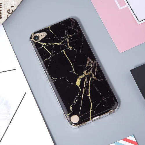 Vista 3 de Funda para iPod Touch 7ª generación con 2 protectores de pantalla, funda para iPod Touch 6 y iPod 5, ajuste delgado, antiarañazos, flexible, suave