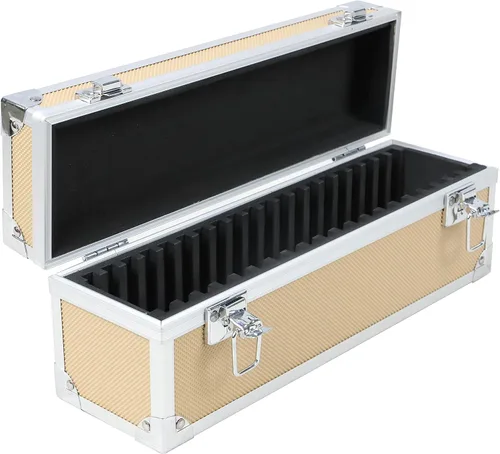 Vista 25 de Ursae Minoris Elite - Caja de aluminio negra para 12 portamonedas de estilo certificado o certificado NGC, PCGS, ANACS, Elite, Lighthouse, BCW Negro