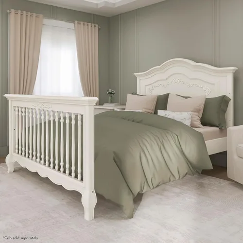 Vista 7 de Evolur Riel de cama Aurora, encaje marfil