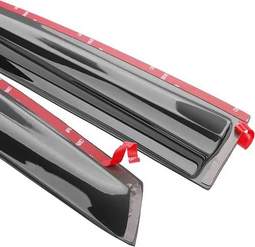 Vista 8 de EVPROXP - Visera de ventana compatible con Civic 4DR 06-11 Side Window Vent Deflector, Dark Smoke Tinted, JDM Mug Tape On Style, with White