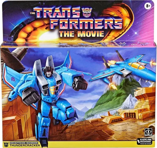 Vista 4 de Hasbro The Transformers: The Movie - Figura retro de Thundercracker de 5.5 pulgadas