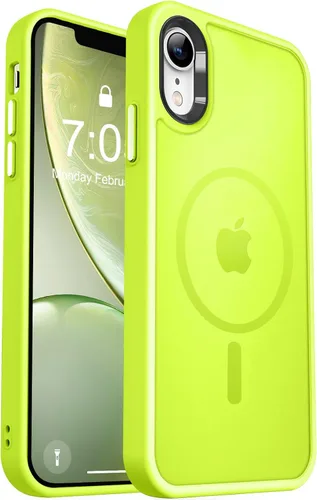 Vista 200 de MOCCA - Funda magnética resistente para iPhone XR de 6.1 pulgadas, compatible con MagSafe, funda con protección contra caídas de grado militar