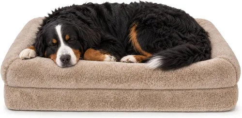 Vista 11 de Furhaven Snuggler - Cama ortopédica para perro, funda lavable, tamaño pequeño, visón
