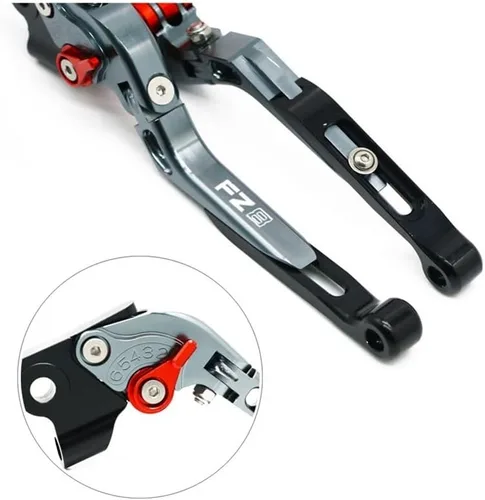 Vista 5 de Motorcycle Brake Lever for FZ8 FZ-8 2011 2012 2013 2014 2015 2016-2020 Motorcycle Adjustable Folding Extendable Brake Clutch Levers Handle