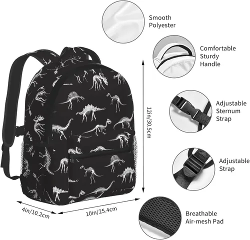 Vista 5 de Mini mochila escolar de 12 pulgadas para niños y niñas, MultiColor1, Mochilas Daypack