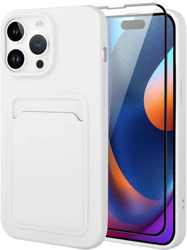 Vista 62 de MZELQ Compatible con iPhone 11 Funda TPU Soporte para Tarjetas Cubierta de Billetera, Protección de Cámara + Protector de Pantalla Funda Suave