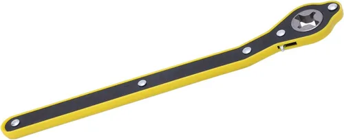 Vista 7 de Llave de trinquete para ahorro de mano de obra, ABS antideslizante de mango largo, llave de trinquete ajustable para reparación de neumáticos