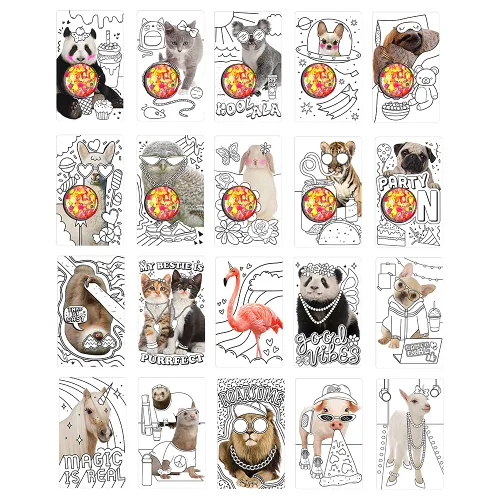 Vista 5 de Fashion Angels Photo-real Panda - Cartera compacta de bocetos para principiantes, bloc de bocetos de animales con fotos reales y calcomanías