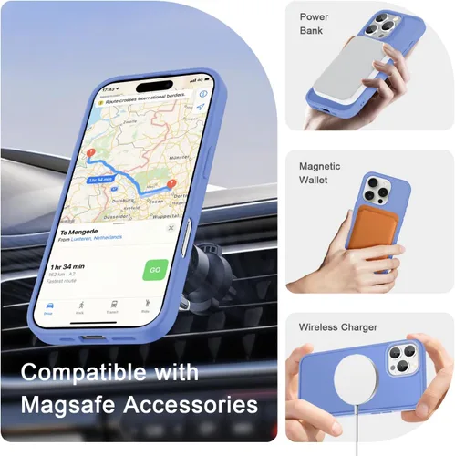 Vista 562 de Funda para Google Pixel 10 Pro XL, cubierta magnética mate, color negro Fit for MagSafe, Screen Protector included, Shockproof Military Grade