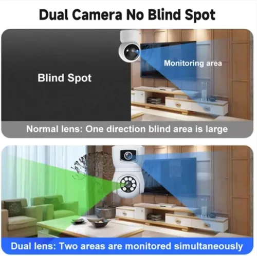 Vista 5 de 1080P WiFi PTZ cámara de seguridad interior del bebé del IP (sin tarjeta)