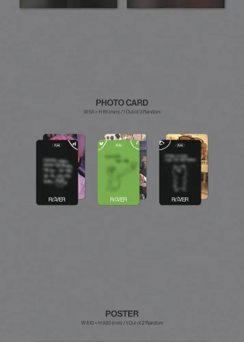 Vista 4 de EXO KAI Rover 3rd Mini Album CD+POB+Booklet+Photocard+Tracking Sealed (Digipack)