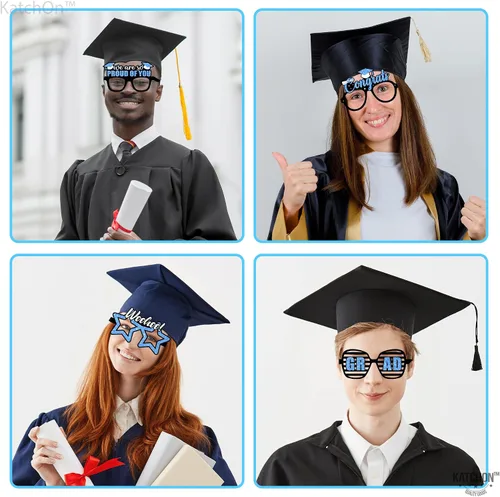 Vista 9 de KatchOn, Gafas de graduación azules 2026 – Paquete de 12 Gafas de graduación azules para decoraciones de graduación 2026 Clase de 2026