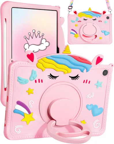 Vista 8 de Funda para iPad mini de 5ª/4ª generación - 7.9 pulgadas Funda Mini 4/5 Gen con soporte para bolígrafo, linda funda de tableta de silicona