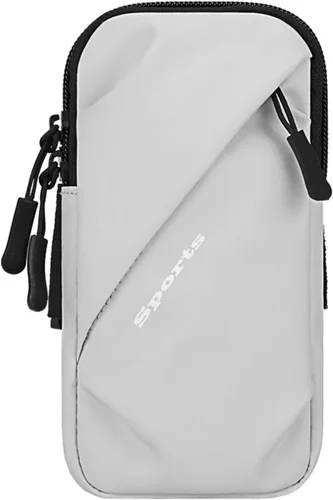 Vista 9 de Muñequera para teléfono celular, ajuste universal, resistente al agua, transpirable, soporte para teléfono para correr, ciclismo, escalada