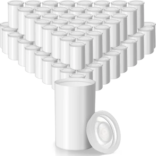 Vista 9 de JOVITEC 200 recipientes de película de plástico de 1.38 pulgadas (1.378 in), contenedores vacíos de almacenamiento con tapas para accesorios