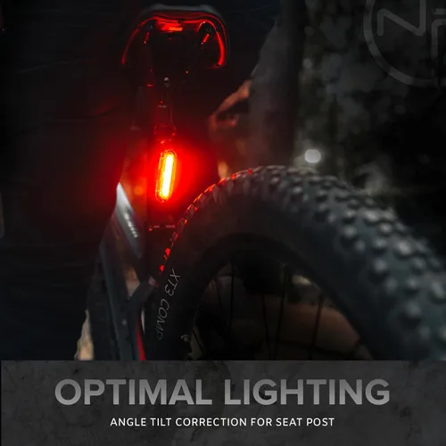 Vista 3 de Super Bright Rear Bike Light - Red & White Back LED - USB-C Rechargeable 14hr Max - Best Safety Flashing Lights - Visible for Night Riding, Adults