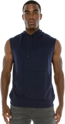 Vista 7 de JC DISTRO Sudadera con capucha hecha en Estados Unidos para hombre, ligera, suave, sin mangas
