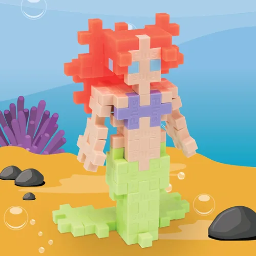 Vista 4 de PLUS PLUS Kit de juego de bloques de construcción, rompecabezas de figuras temáticas 3D, divertidos juguetes de tallo para niños, 350 piezas