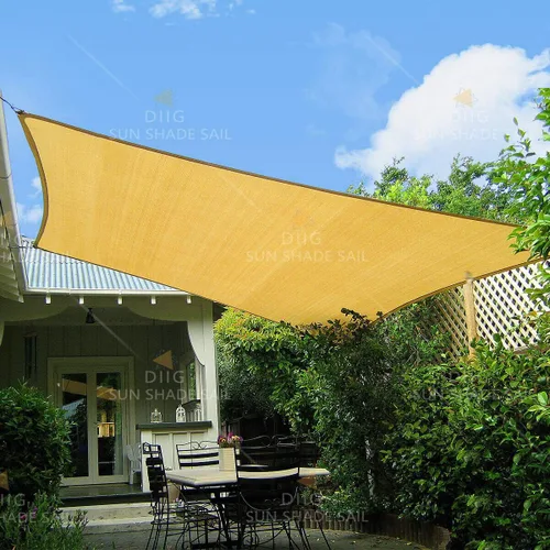 Vista 15 de Toldo tipo vela para patios, pérgolas, patios traseros, jardines y exteriores, rectangular, tela para sombra que bloquea los rayos ultravioleta, 6 x