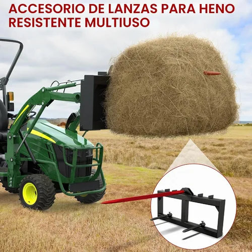 Vista 6 de YITAMOTOR Accesorio de lanza de heno de 49 pulgadas, fijación rápida