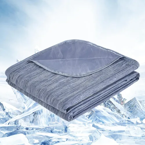 Vista 19 de OIGAE Manta refrescante para personas que duermen con calor – Manta fría de verano suave y ligera para sudores nocturnos, perfecta para cama, sofá