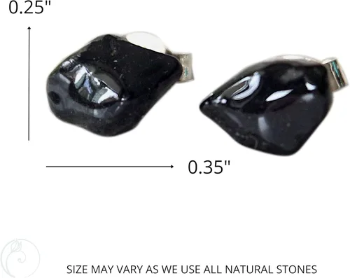 Vista 53 de Pendientes de tuerca de cristal de piedra natal aleternativa para mujer y hombre