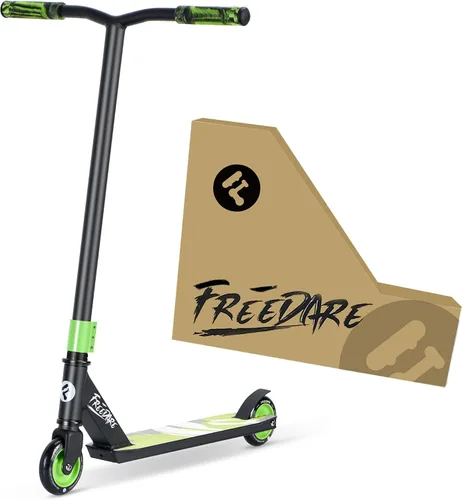 Vista 8 de FREEDARE Complete Pro Stunt Scooter for Kids 8 Years and Up, Teens, Adults Negro-JB1