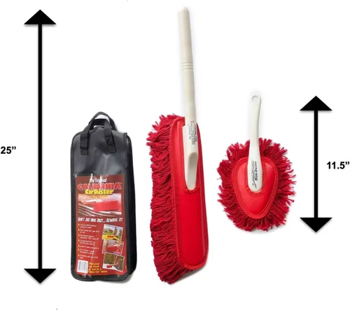 Vista 3 de California Car Duster 62445 kit de limpieza al detalle con manija plástica
