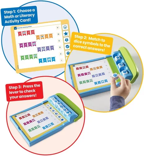 Vista 4 de hand2mind ConfiDice Getting Ready for Kindergarten, Preparación Primaria, Juegos de Aprendizaje para Kindergarten, Aprendizaje de Niños Pequeños