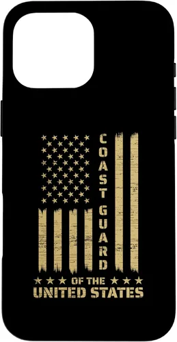 Vista 19 de Funda USCG de la Guardia Costera de Estados Unidos y la bandera estadounidense USCG para iPhone 16