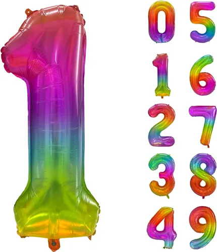 Vista 17 de Globos gigantes de helio de aluminio de 40 pulgadas, color negro, globos digitales grandes del número 0 para decoración de fiesta de cumpleaños