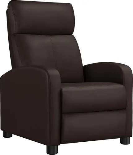 Vista 19 de Yaheetech Silla reclinable de pana para sofá individual, asiento de cine en casa, silla reclinable moderna ajustable para sala de estar, dormitorio