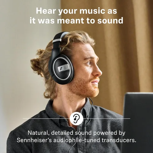 Vista 2 de Sennheiser HD 599SE Auriculares audiófilos con cable de espalda abierta Negro