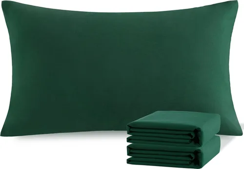 Vista 159 de NTBAY Juego de fundas de almohada estándar, paquete de 2 fundas de almohada de microfibra cepillada de 20 x 26 pulgadas, suaves, sin arrugas Aqua