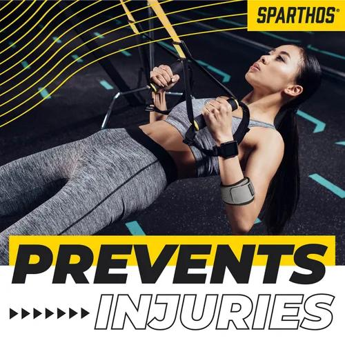 Vista 3 de Sparthos Codera de tenis (paquete de 1) – para tendinitis, dolor de antebrazo, soporte de codo de golf – Banda de brazo con almohadilla