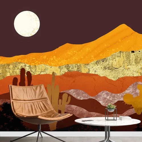 Vista 20 de SIGNFORD - Mural de pared de estilo nórdico con papel tapiz de paisaje natural extraíble para dormitorio o sala de estar.