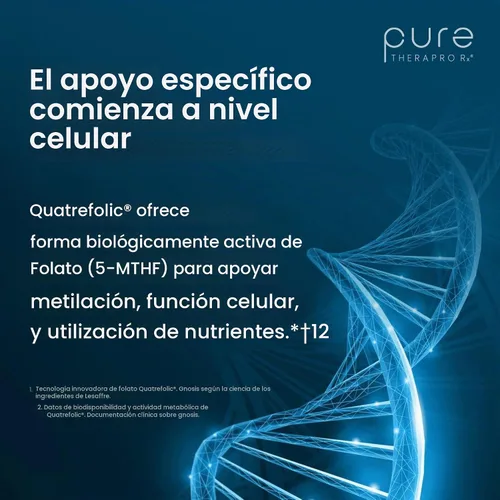 Vista 5 de Pure Therapro Rx Metil B Complete, Complejo de Vitamina B, 60 Cápsulas