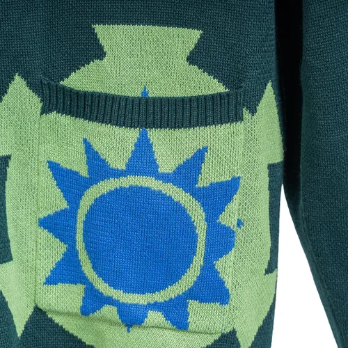 Vista 6 de iSHOWcos Disfraz de anime Roronoa Zoro Cosplay Zoro Cardigan Kimono Cosplay suéter verde mujeres hombres chaqueta de punto abrigo